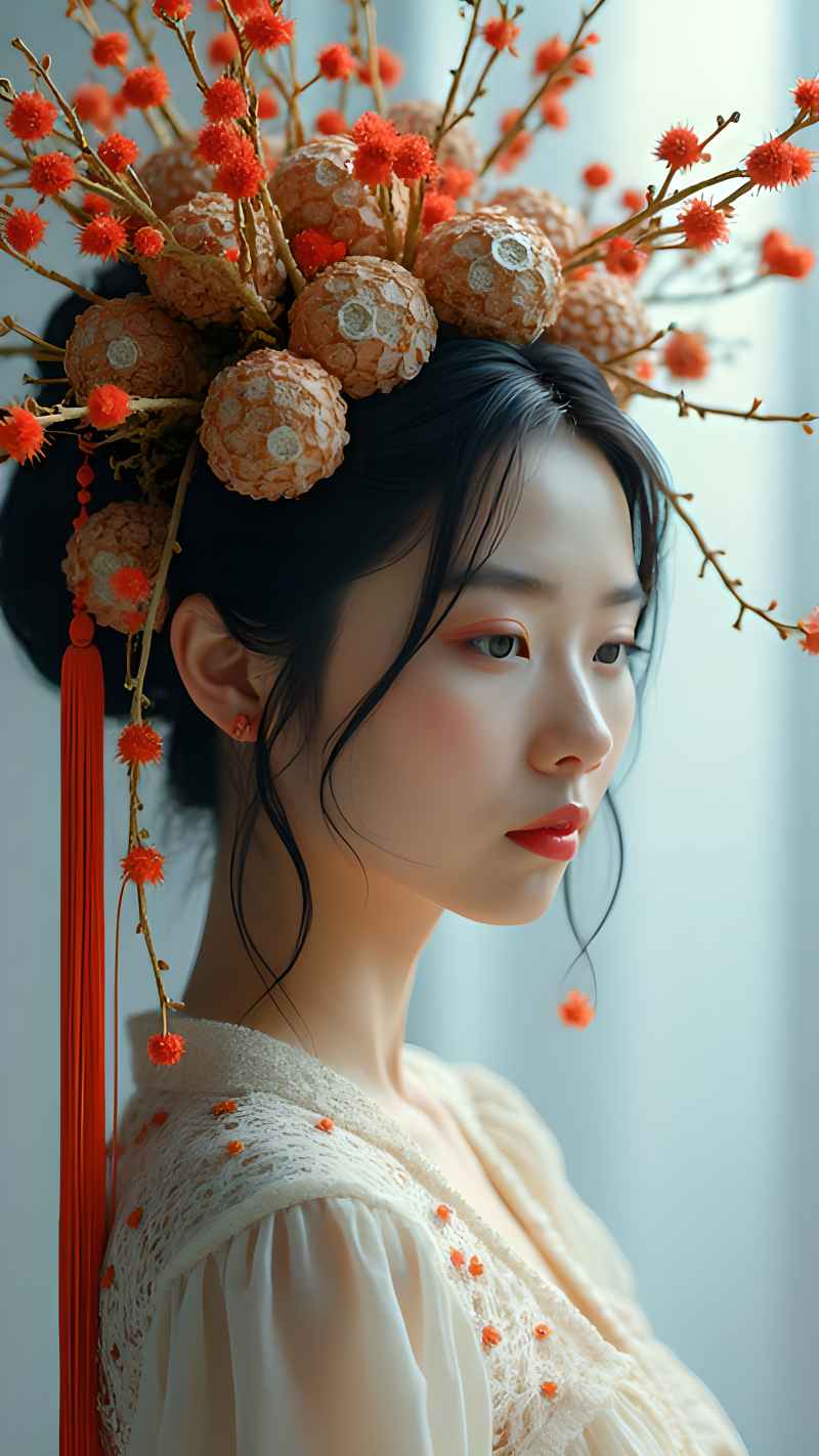 森林系列五颜六色古风艺术美女 33