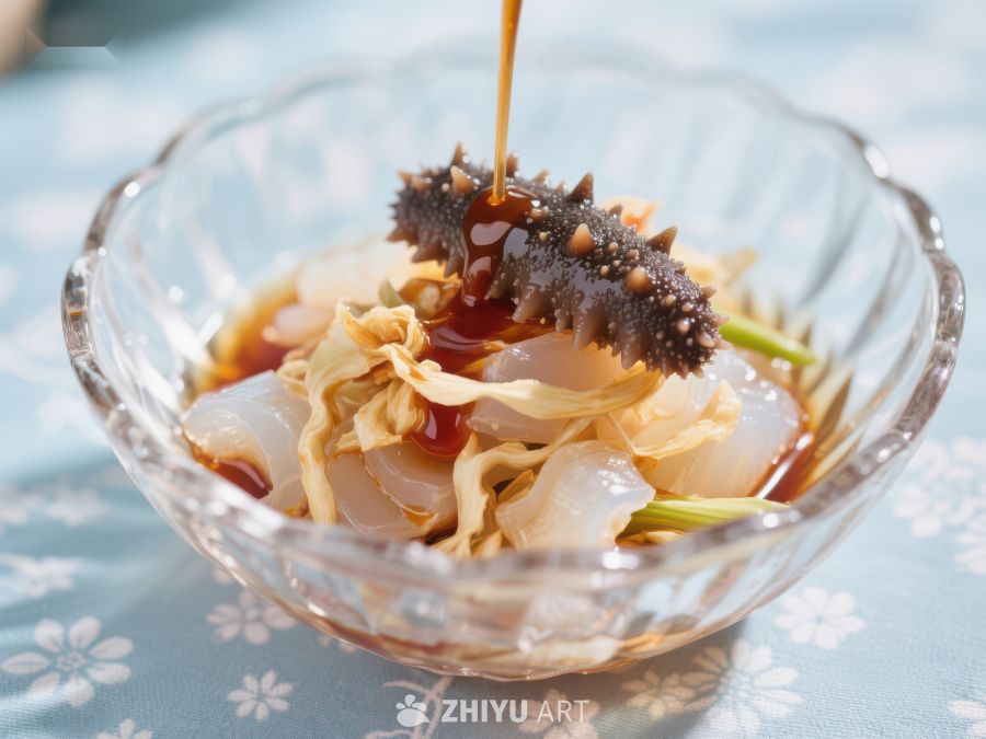海参拌凉菜，酱汁淋洒瞬间 174