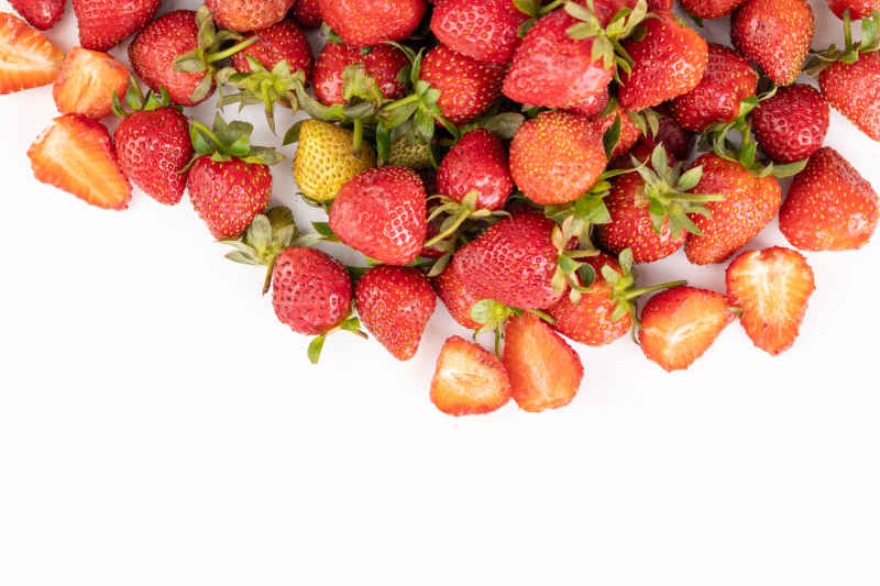 新鲜草莓水果实拍 54