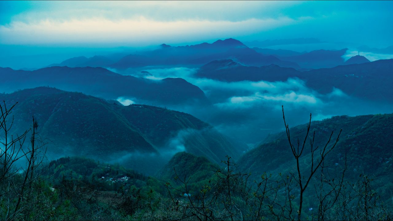 秦岭山脉云海