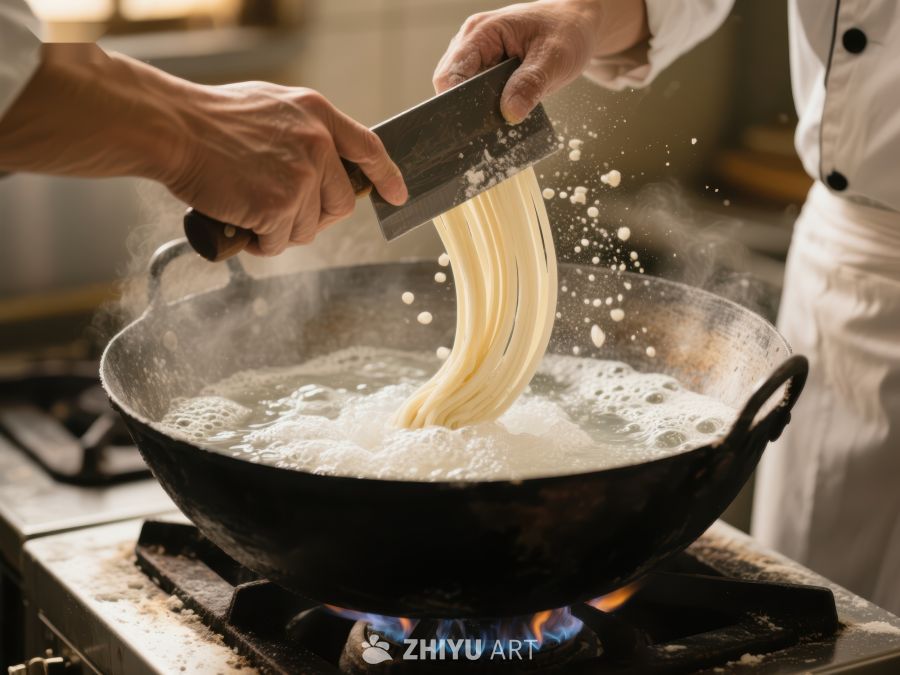 厨师手工制作面条 118