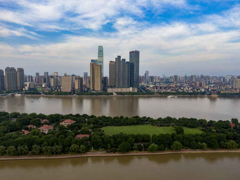  湖南长沙城市风光航拍摄影图