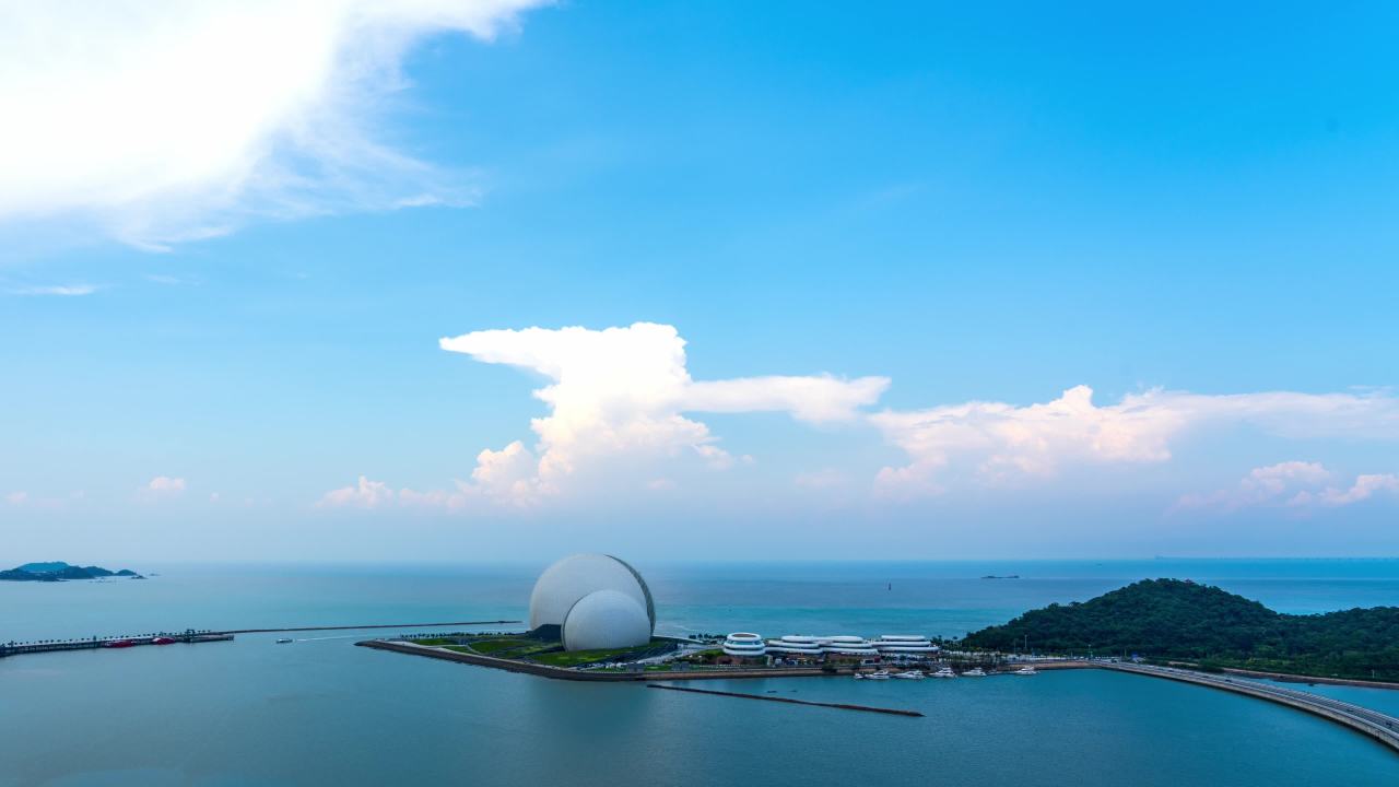 珠海日月贝海景与云