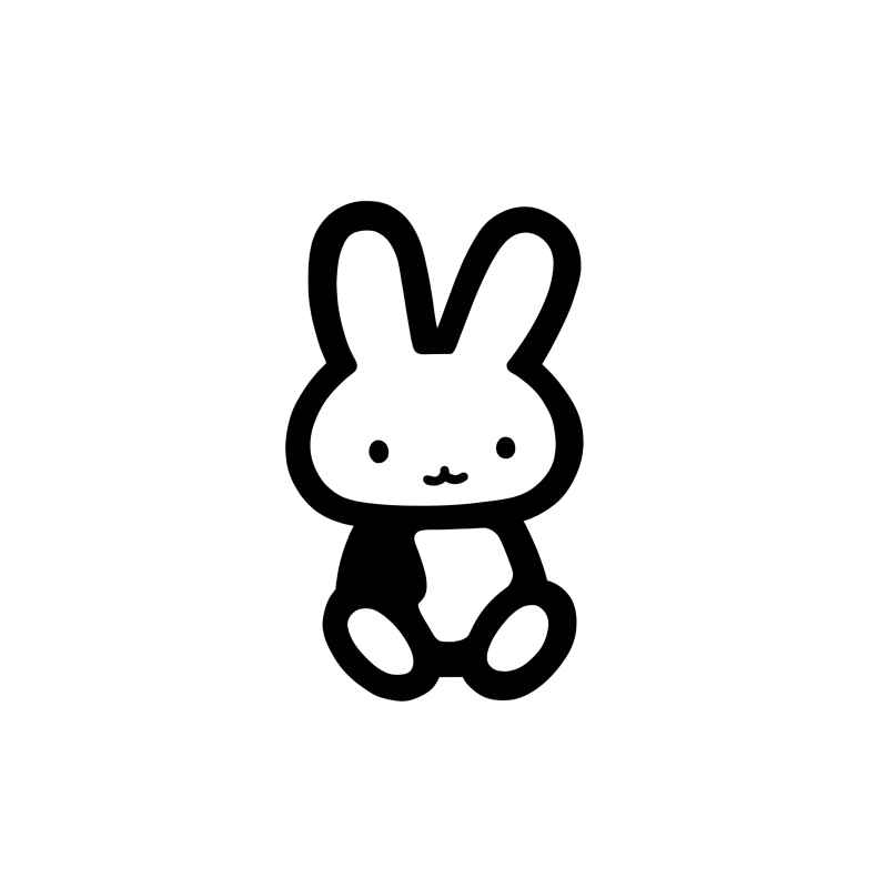 兔子贴纸素材 21