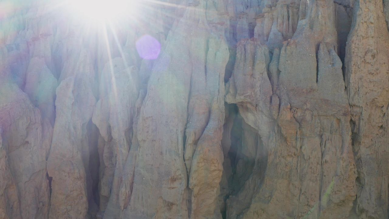 航拍西藏阿里札达土林霞义沟风景