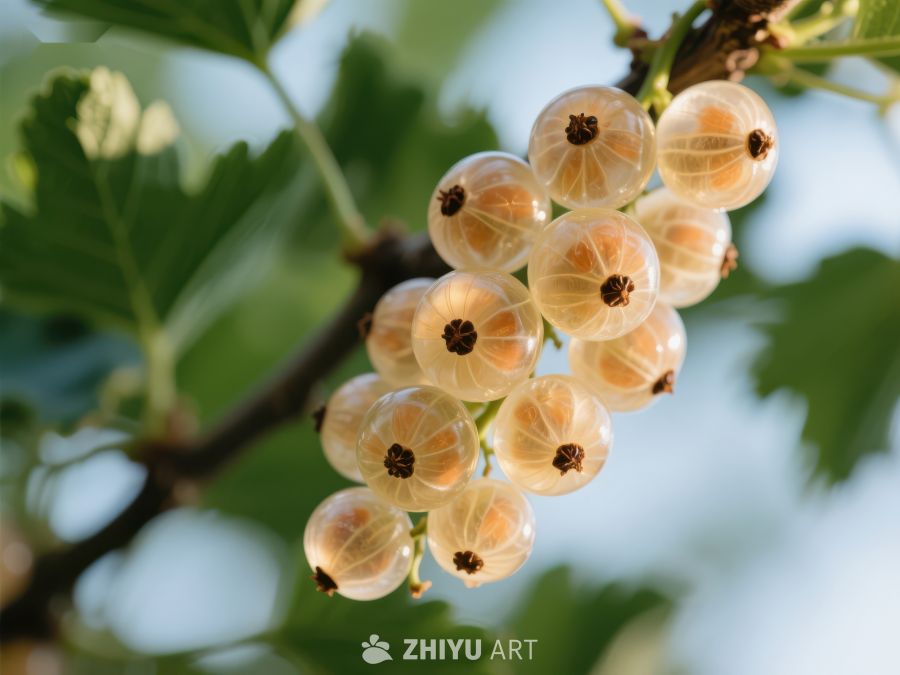 枝头上的白色浆果 781
