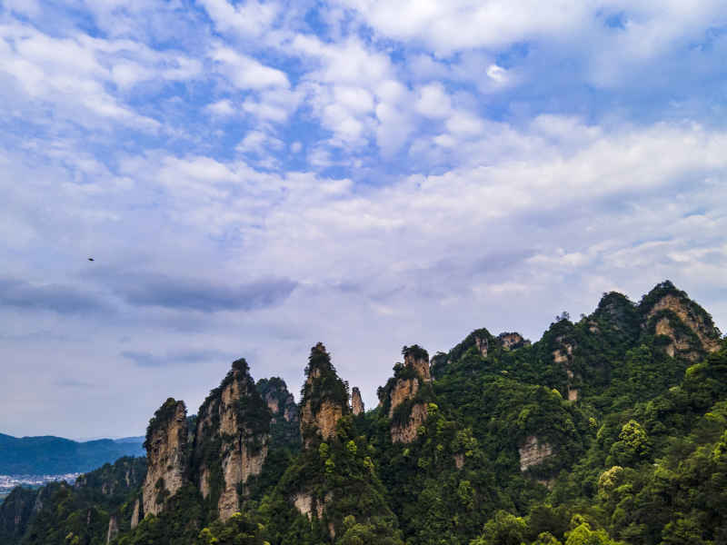 湖南张家界奇山山川 