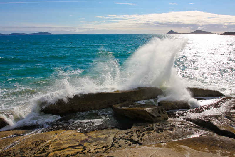 蔚蓝的海景