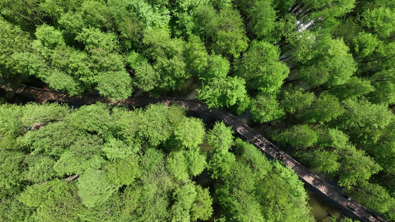 4K航拍临安青山湖景区