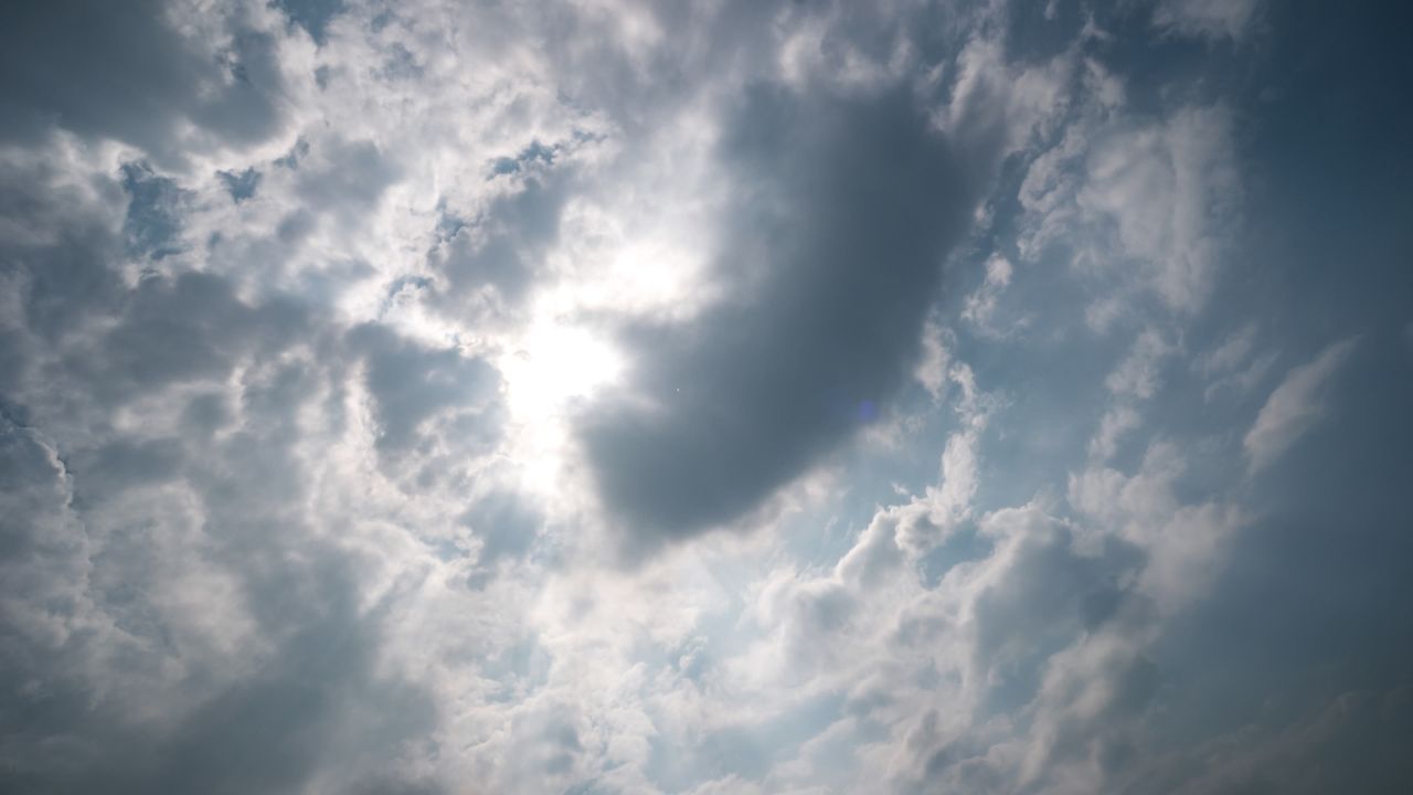 蓝天白云天空乌云天气象风云变幻