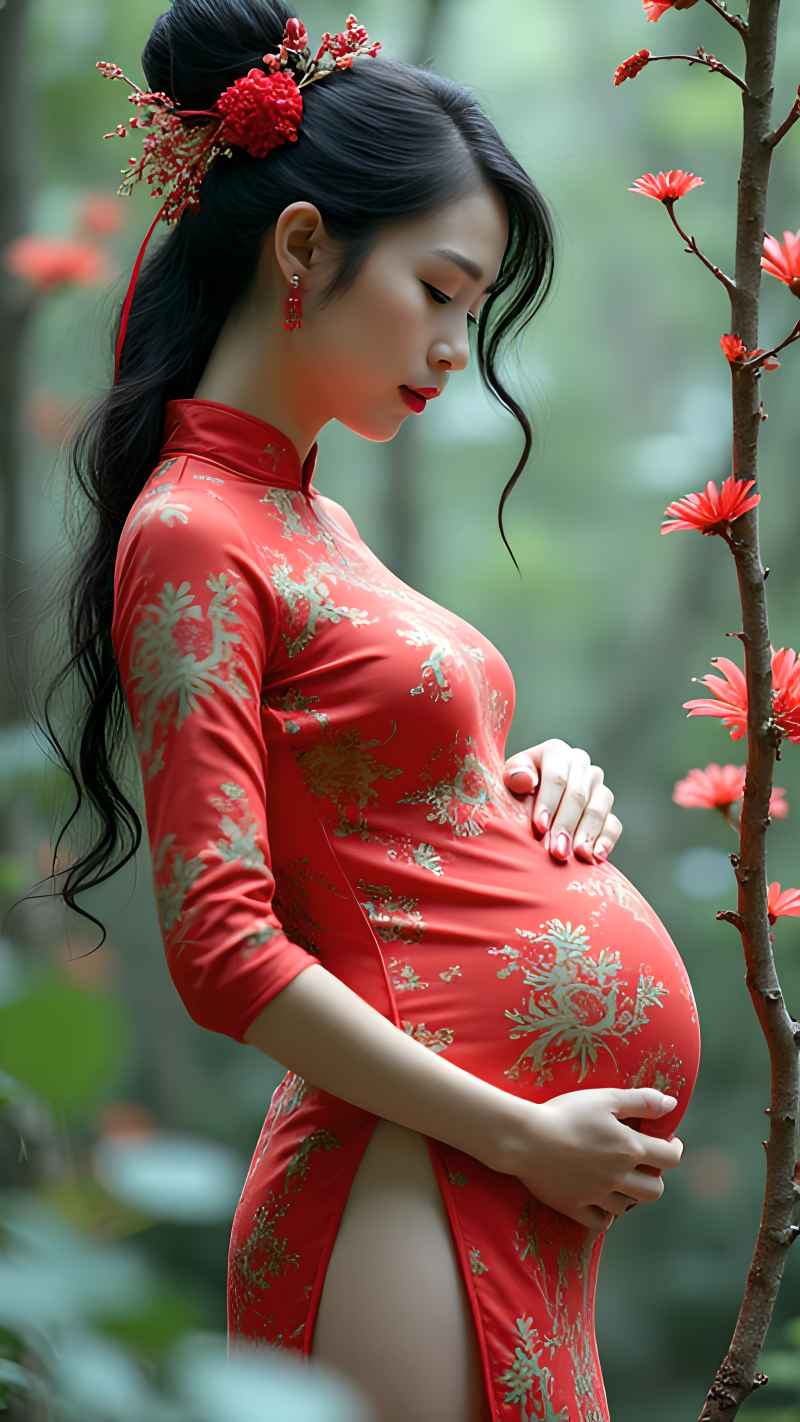 红色女子户外拍摄系列高清艺术视觉 67