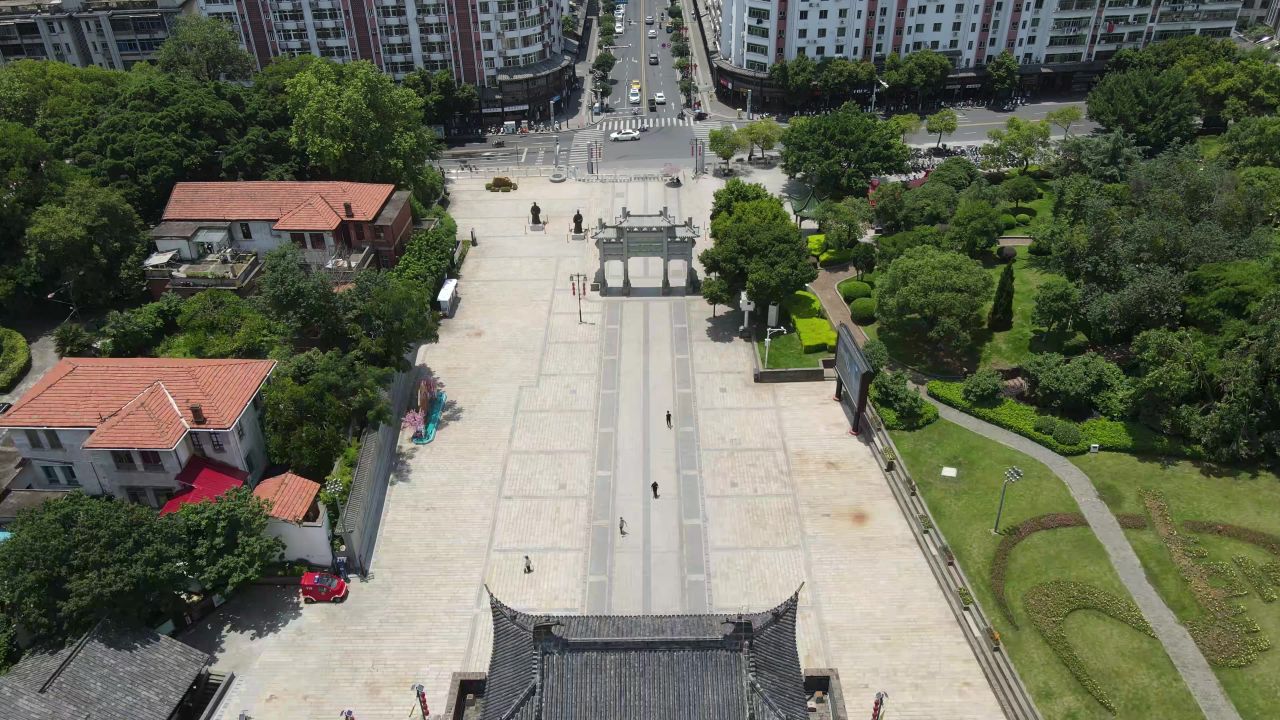 江西赣州江南宋城航拍