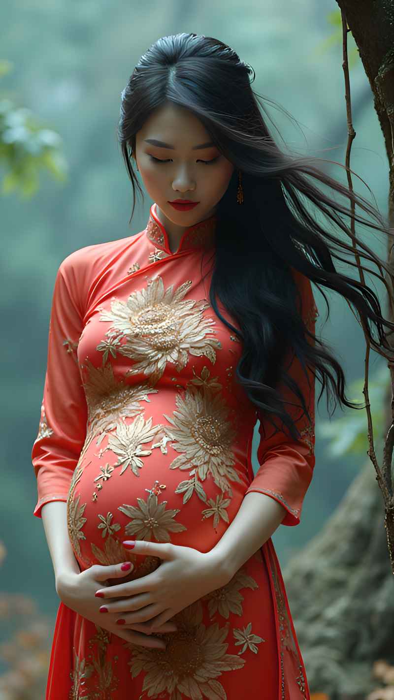 红色女子户外拍摄系列高清艺术视觉 68