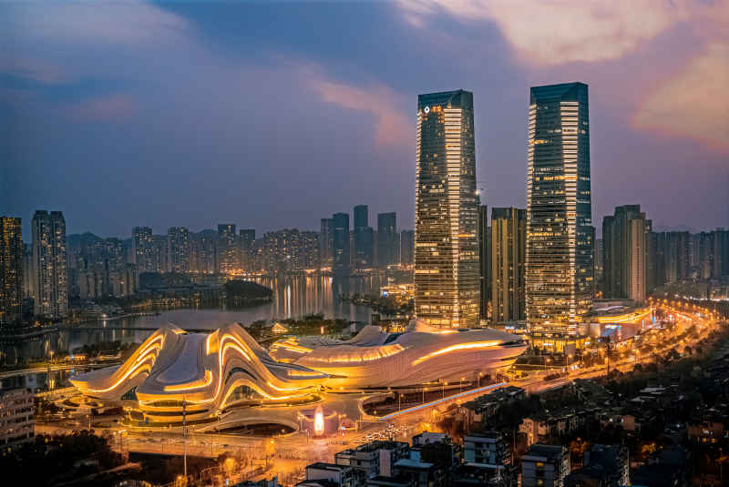 梅溪湖文化艺术中心夜景