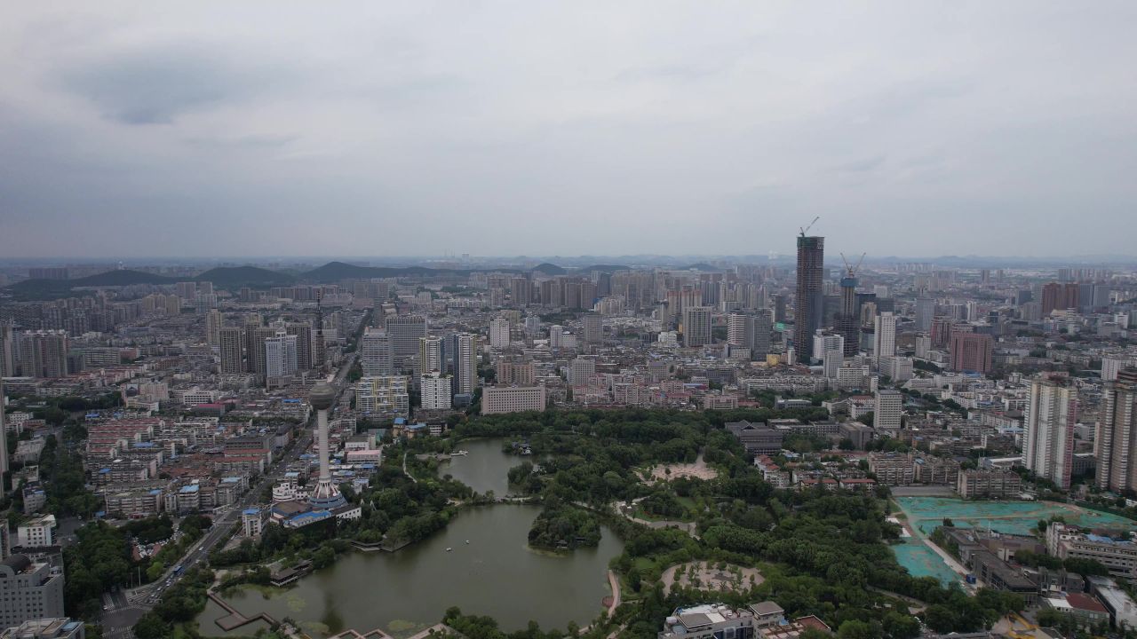 江苏徐州城市风光地标建筑航拍 