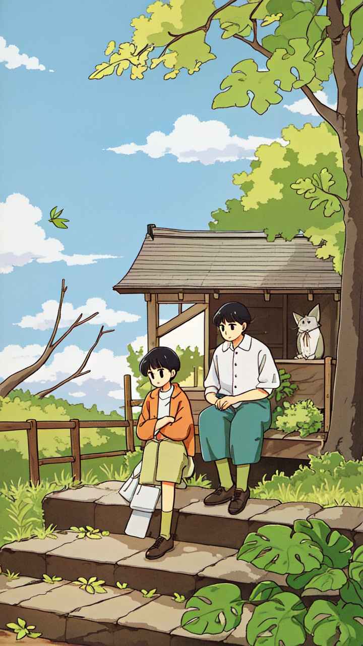 氛围插画青春清新治愈