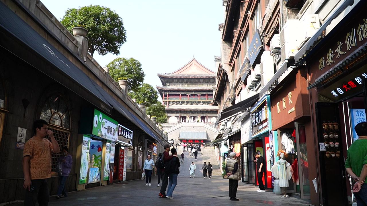 钟鼓楼对称楼延时素材