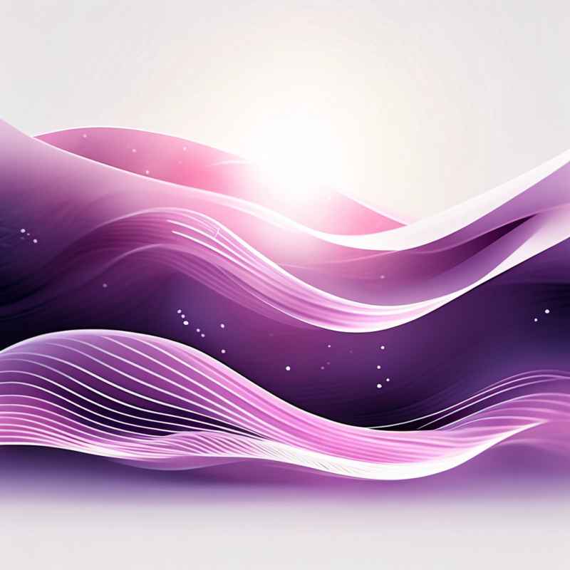 紫色波浪光效线条 6