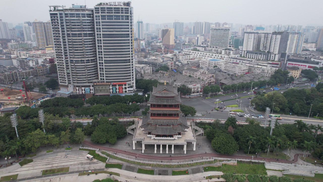 广西南宁城市风光航拍