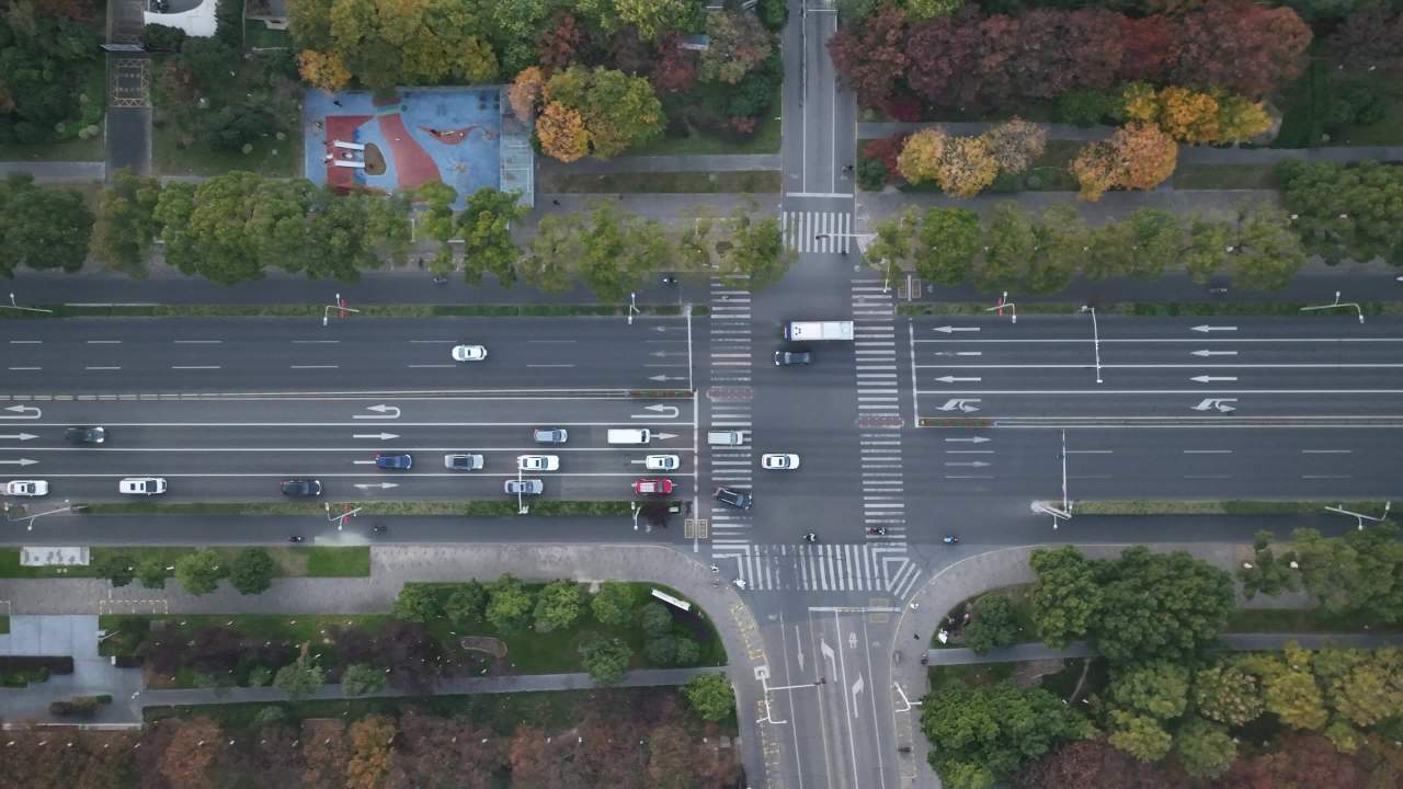 4K航江苏昆山城市风光建筑大景 3