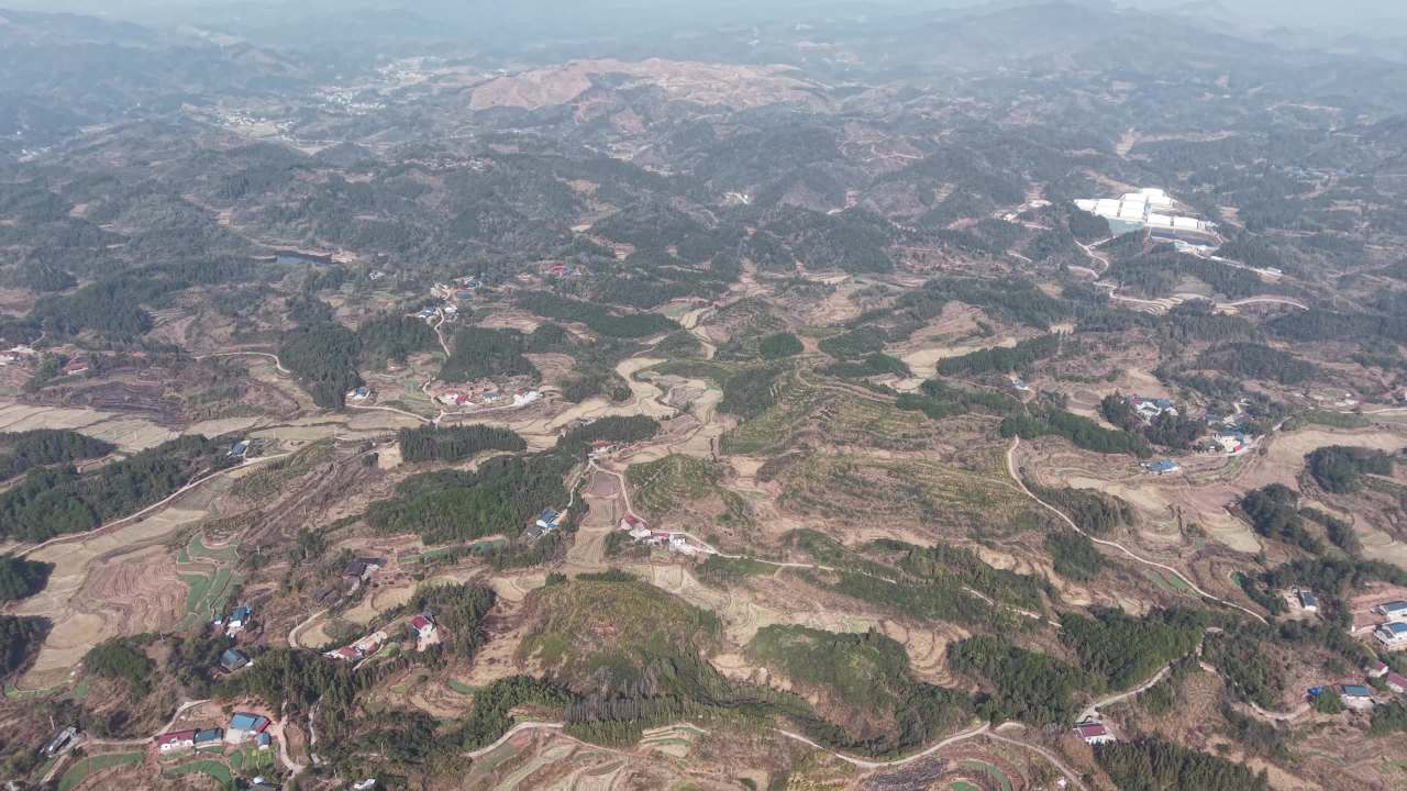 山间村落航拍