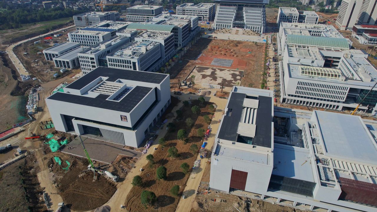 航拍福州福耀科技大学景观 11