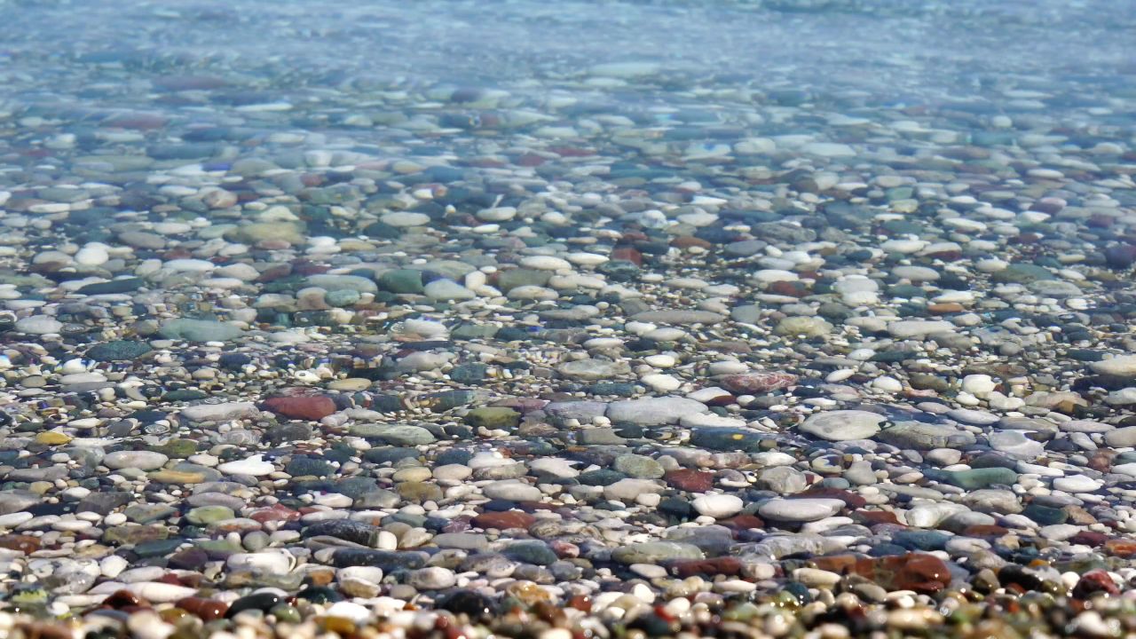 海洋水砂砾石石头