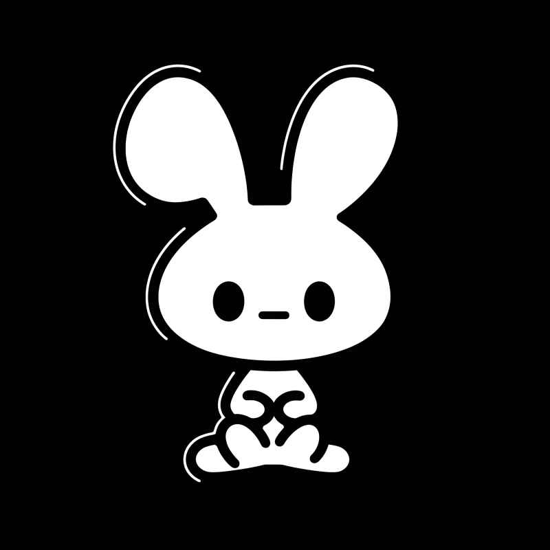 兔子贴纸素材 3