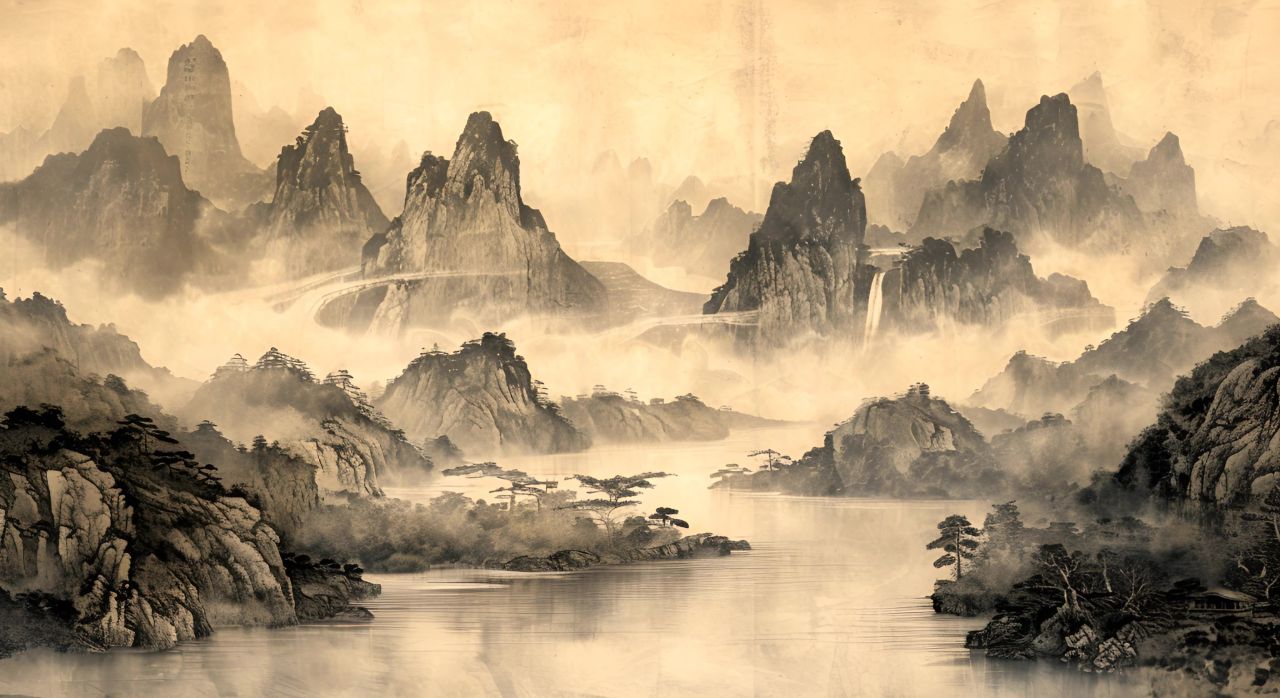 国风水墨山水画 3