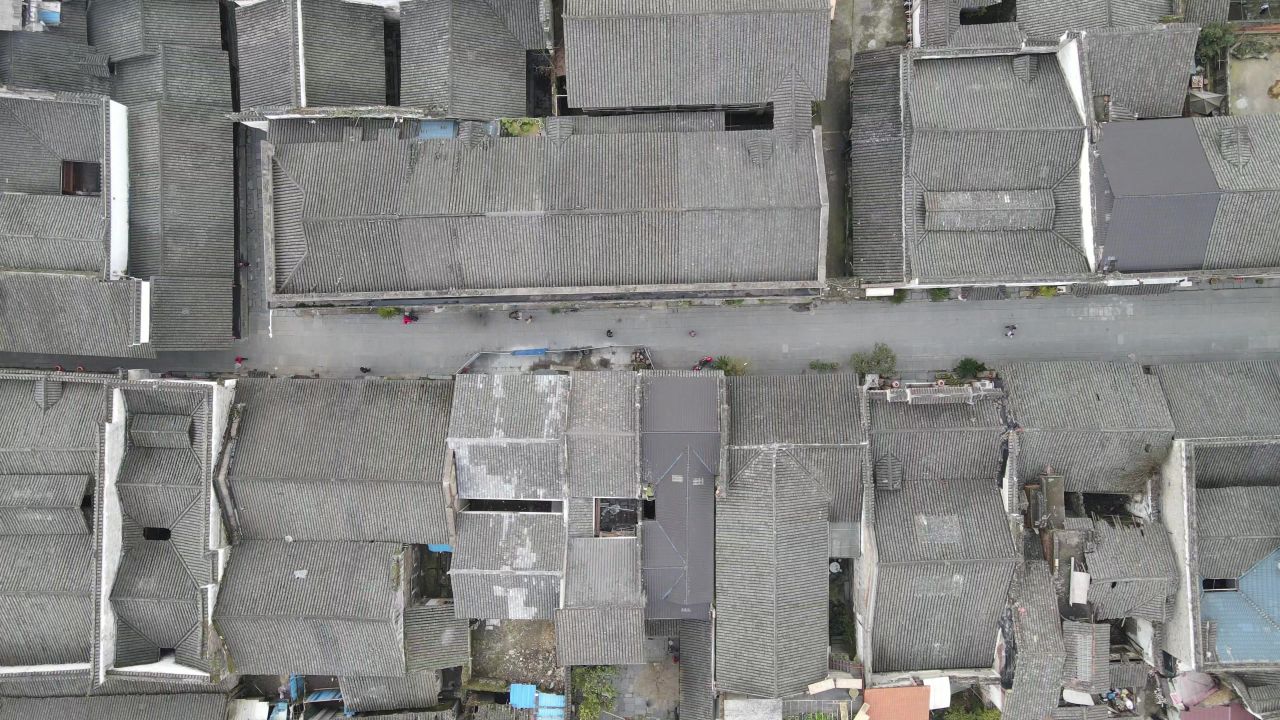 湖南洪江黔阳古城4A景区航拍 