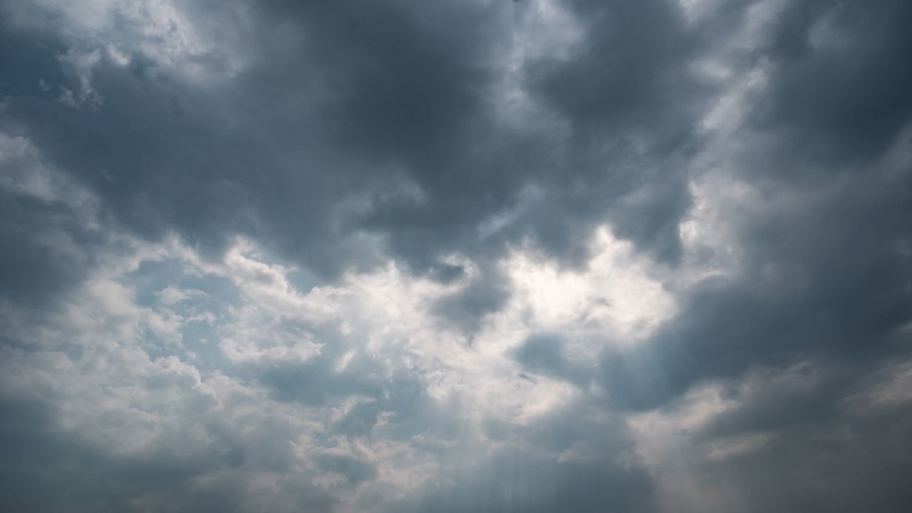 蓝天白云天空乌云天气象风云变幻