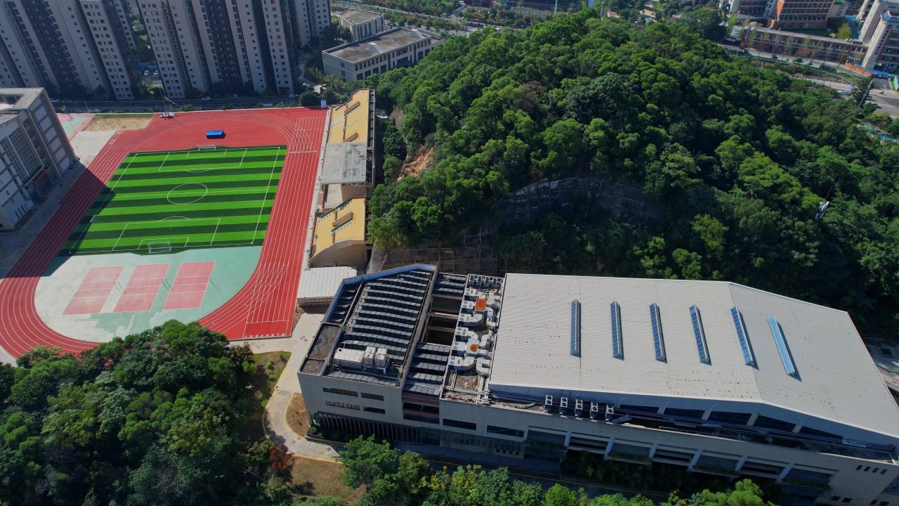 航拍福州机电学校景观 1