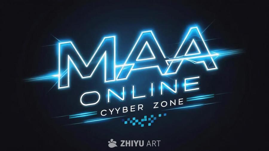 深蓝色背景上，显示了“MAA ONLINE CYY