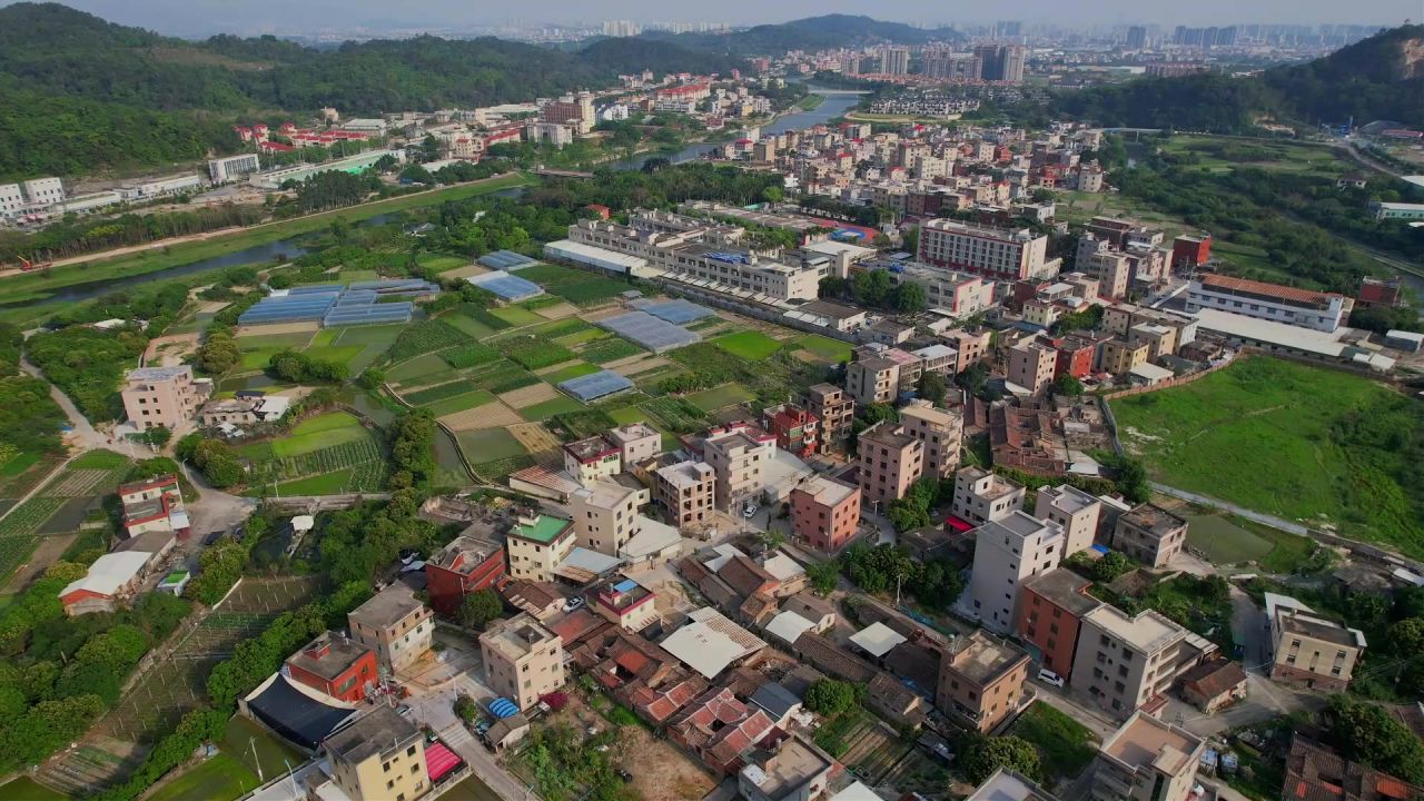 航拍福建厦门新农村景观 11