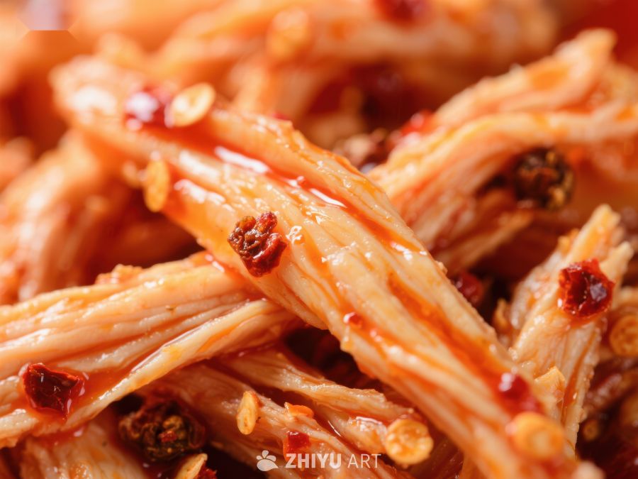 麻辣金针菇美食特写 923