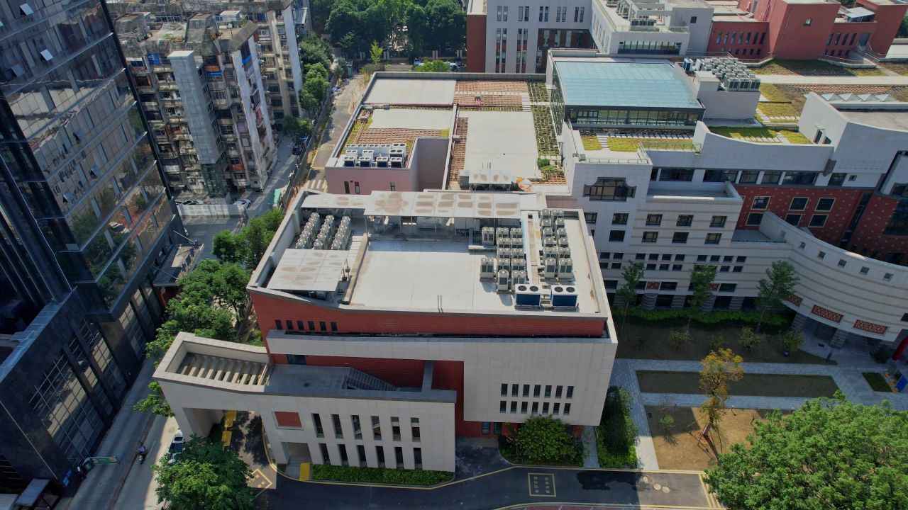 航拍福建省图书馆
