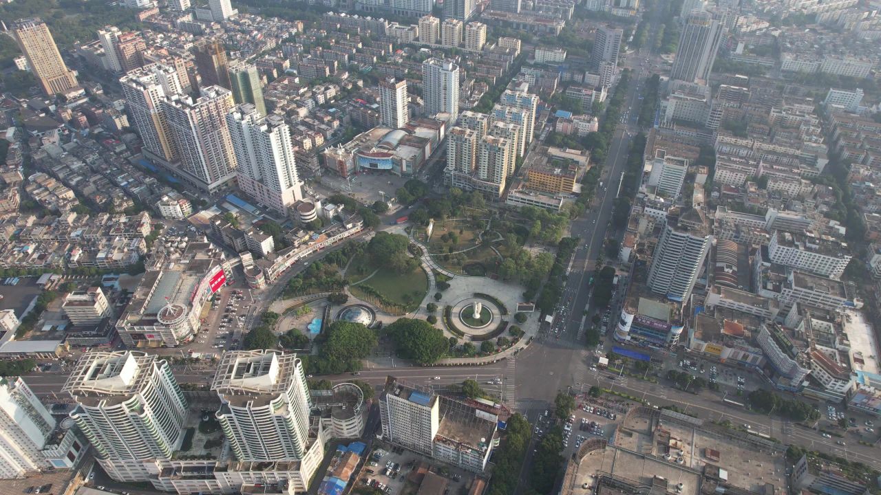广西北海城市风光旅游景区航拍 