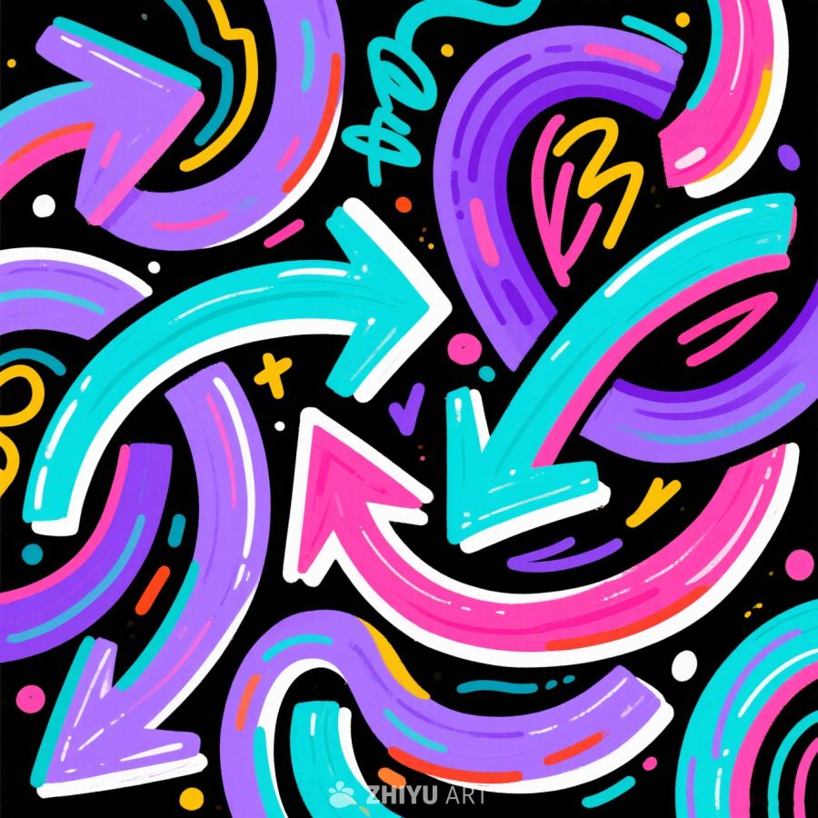 涂鸦艺术风格背景 4
