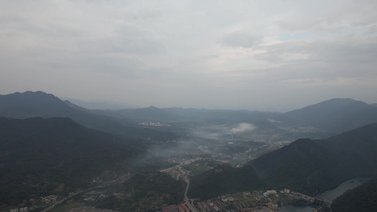 美丽乡村田园风光航拍