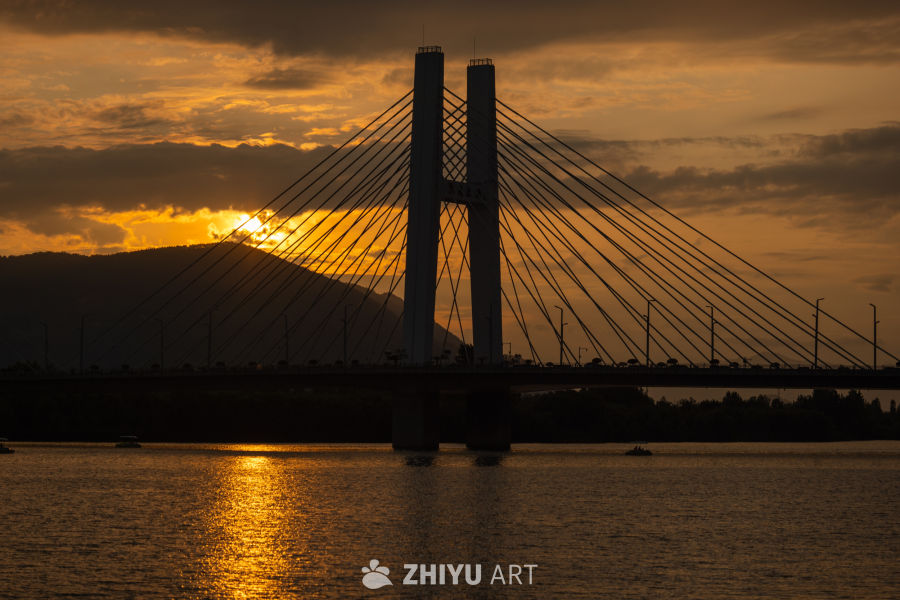 夕阳下的大桥 9