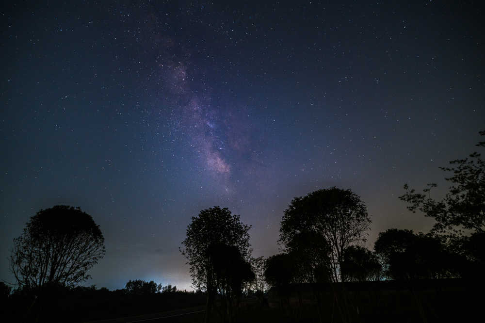 天蝎座银河夜景