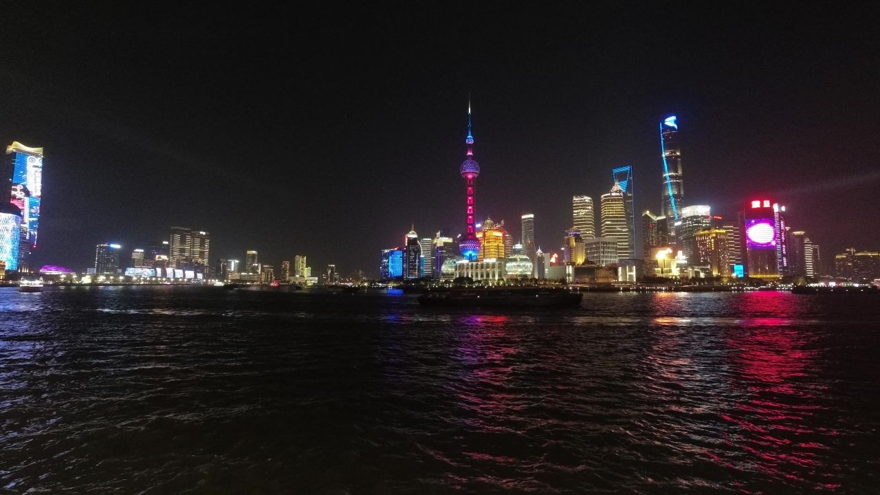 上海外滩陆家嘴夜景风光延时摄影 4