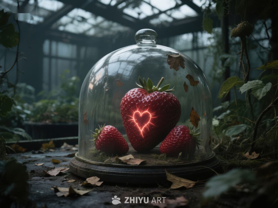 玻璃罩下的发光草莓 46