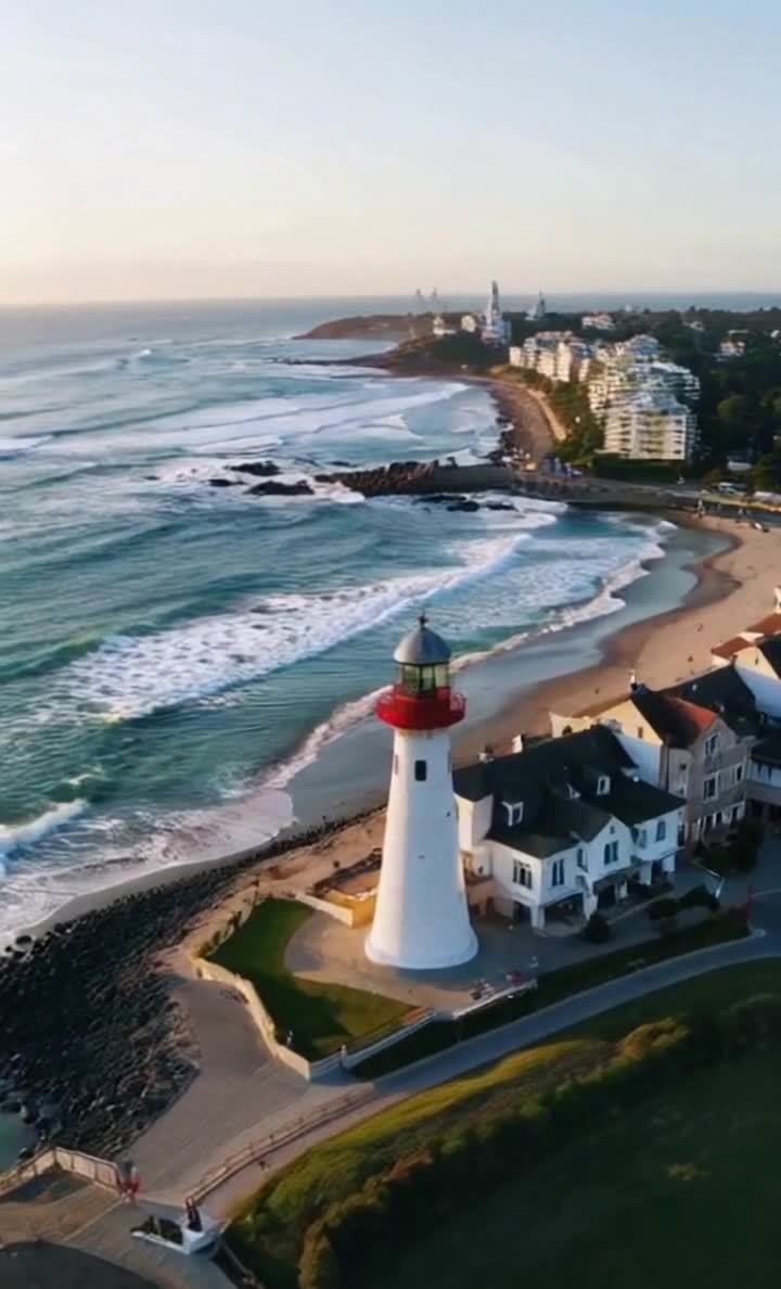 视频展现了徐闻大陆最南端的海滨景观，画面以晨曦为背