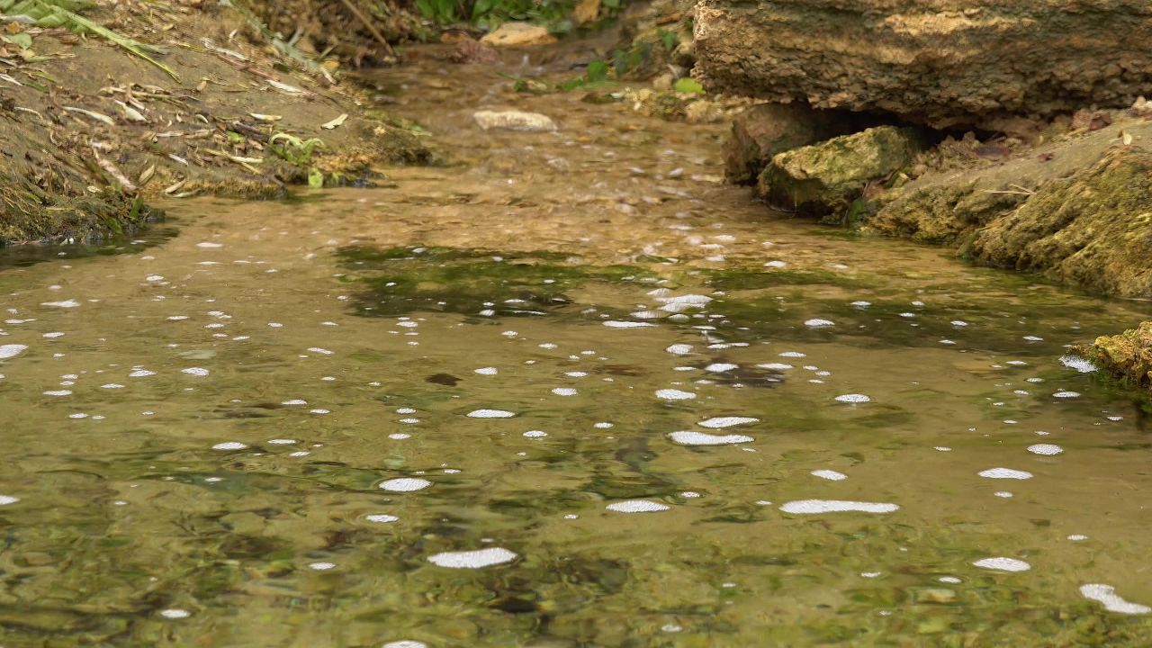 4k水流水河流水流户外自然水