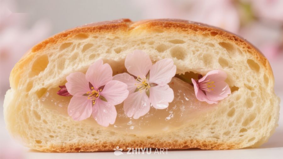 樱花面包：花瓣与果酱的完美结合