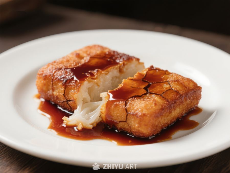 酥脆煎鱼配酱汁 881