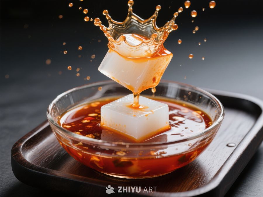 酱汁飞溅的豆腐块 358