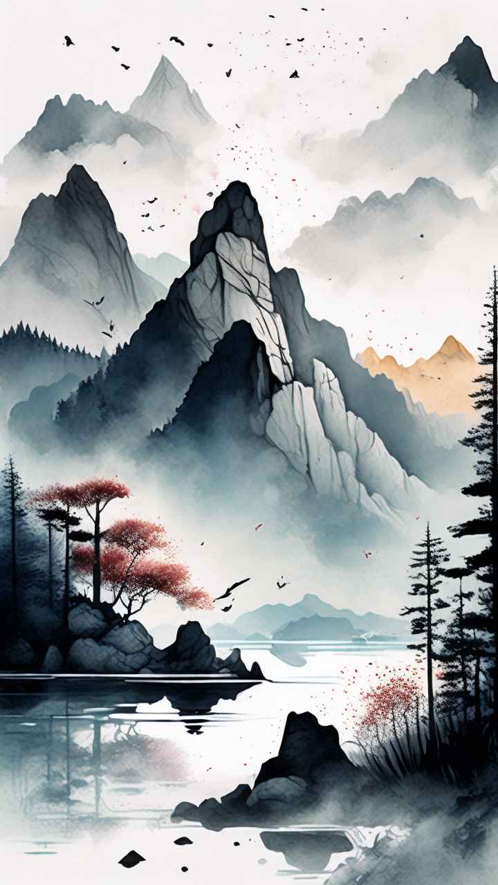 山水画国风背景 65
