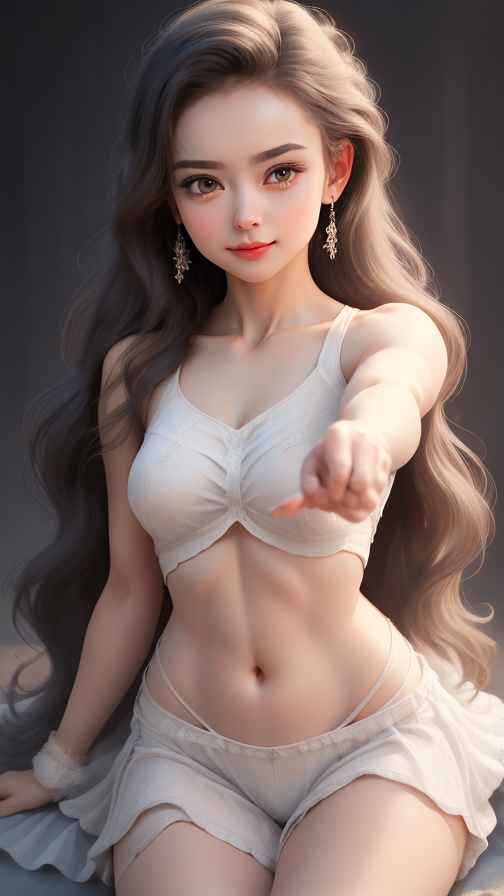 美女身材好看穿什么都好看